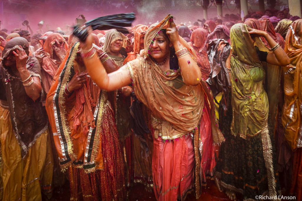 Holi Festival, Mathura, India. 2015